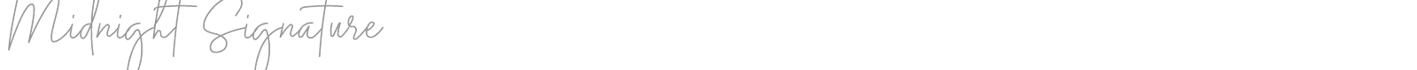Midnight Signature font preview